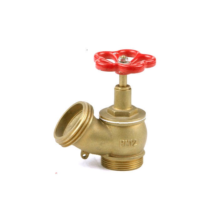 OAV65F Oblique Landing Valve – 2.5''BSP connections, aluminum alloy handle, matches fire hoses and water guns.