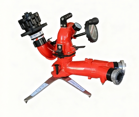 Mobile Fire Water Monitor (PSY80UH1) – 60 - 80 LPS, 75m reach, hard anodized aluminum for fire suppression.