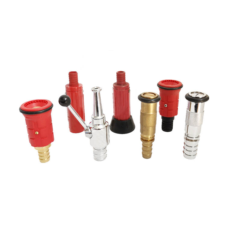 Fire Hose Reel Nozzle – Brass construction, 10bar working pressure, enables controlled water discharge for firefighting.